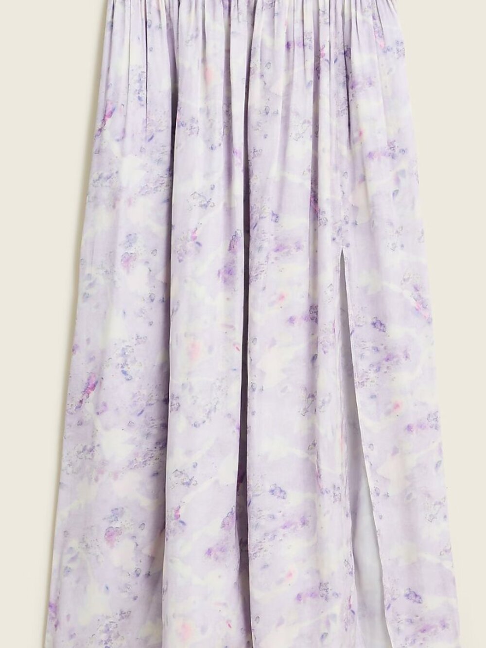 Never Worn Size Small J.Crew satin maxi skirt in lavender field